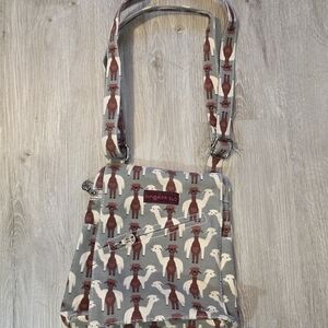 Bungalow 360 Llama Canvas Tote Messenger Bag Cross Body Medium 9 X 10